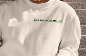 Jesus way truth and life, христианский принт на английском, христианский мерч, христианская надпись, одежда христианская, христианская футболка, христиане, проповедь Евангелия, христианские товары