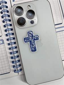 3D наклейка Крест с цветами 1880